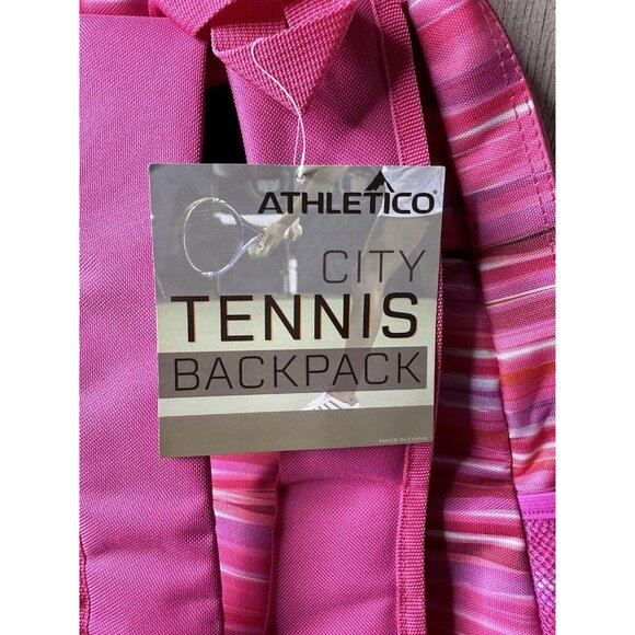 Athletico City Tennis Racquet Backpack Bag Holds 2 Rackets and Shoes Pickleball - Picture 3 of 10